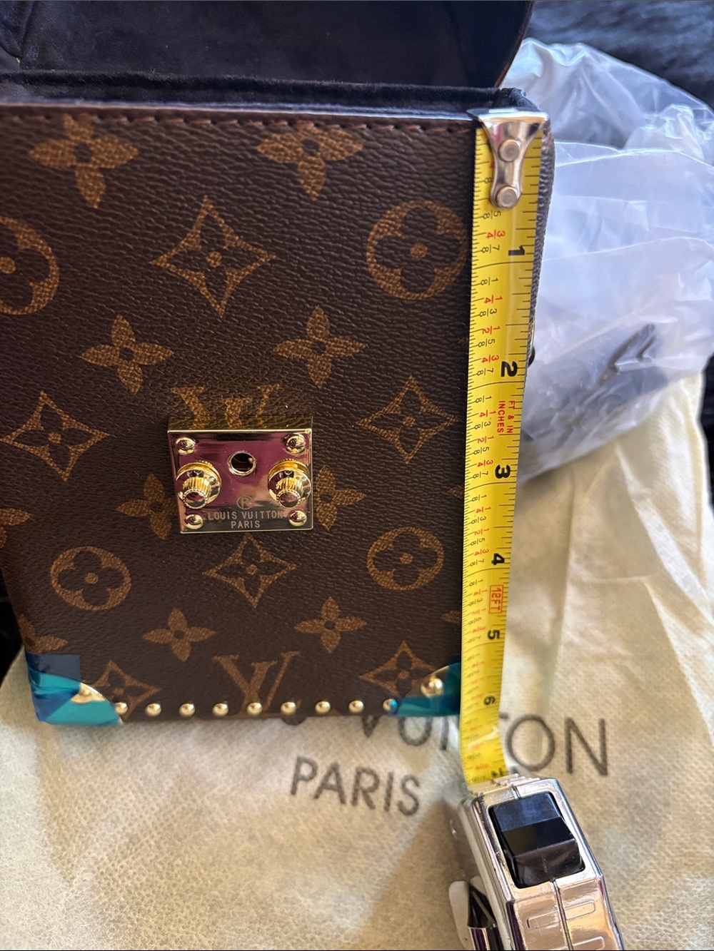 Louis Vuitton Brown Monogram Mini Trunk Bag - Picture 6 of 8